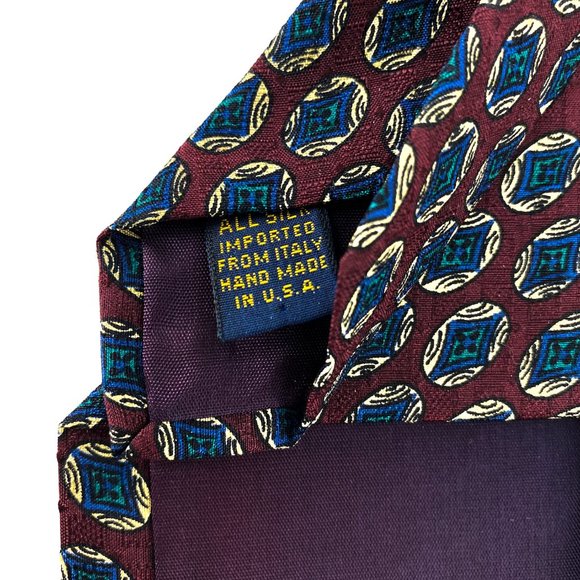 XMI 325 SERIES for NORDSTROM Oval Geometric All Silk Tie Made in USA - Picture 14 of 15